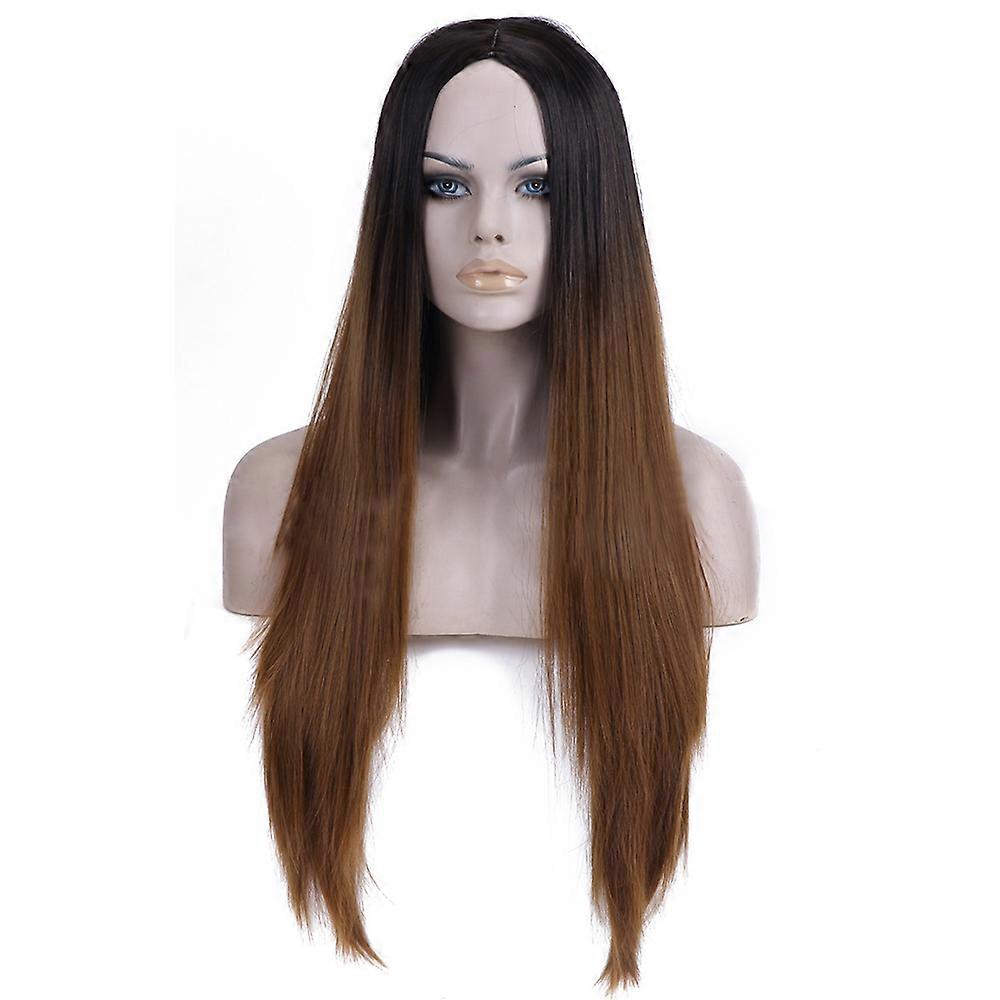 Gradient Ramp Cap Two Colors Synthetic Wig