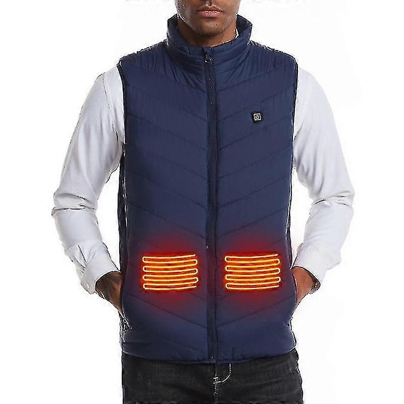 Gilet in cotone riscaldamento intelligente uomo, infrarosso Usb, termico flessibile esterno, inverno