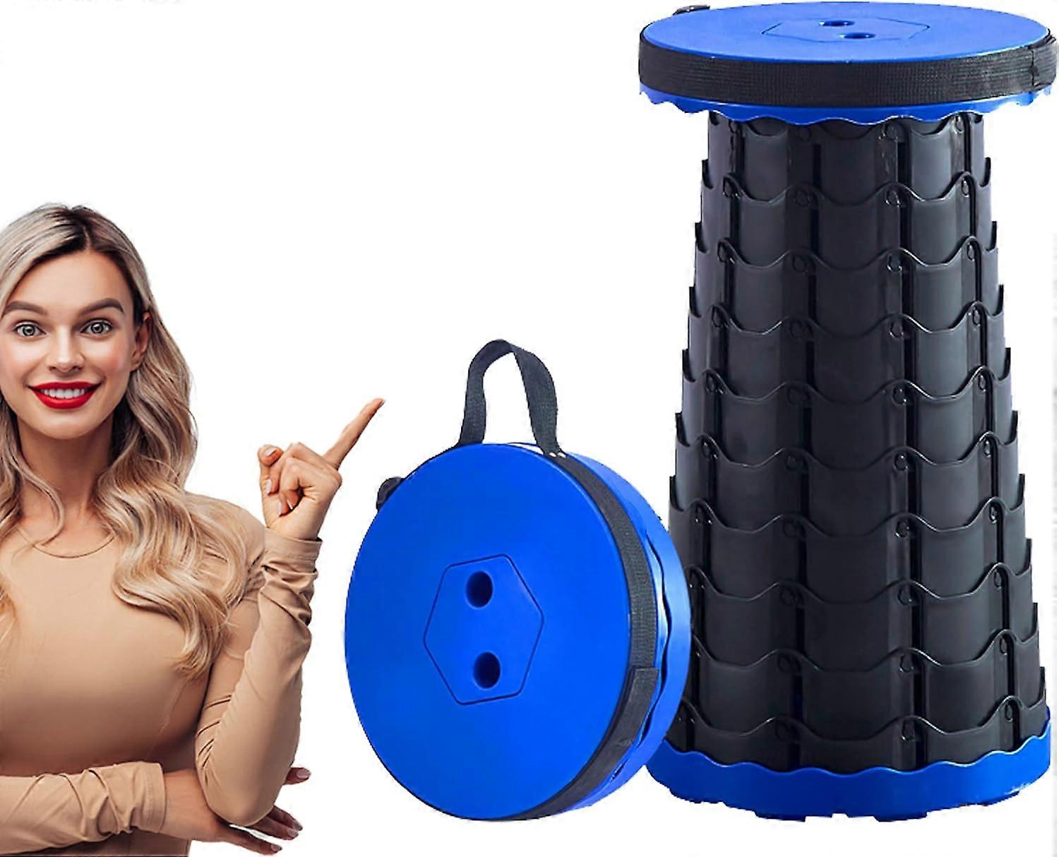 Baiccf Upgraded Portable Folding Stool Camping Retractable Seat for Adults Outdoor Travel Barbecue F