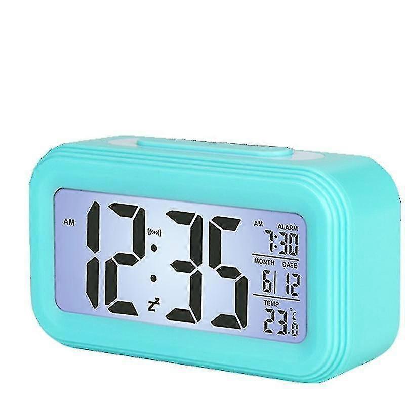 Auto Set Alarm Clock For Bedroom, Digital Desk Clock With Dimmable Brightness Dimmer, Auto Dst, Date, Temperature Electric Bedside Clock Nightstand