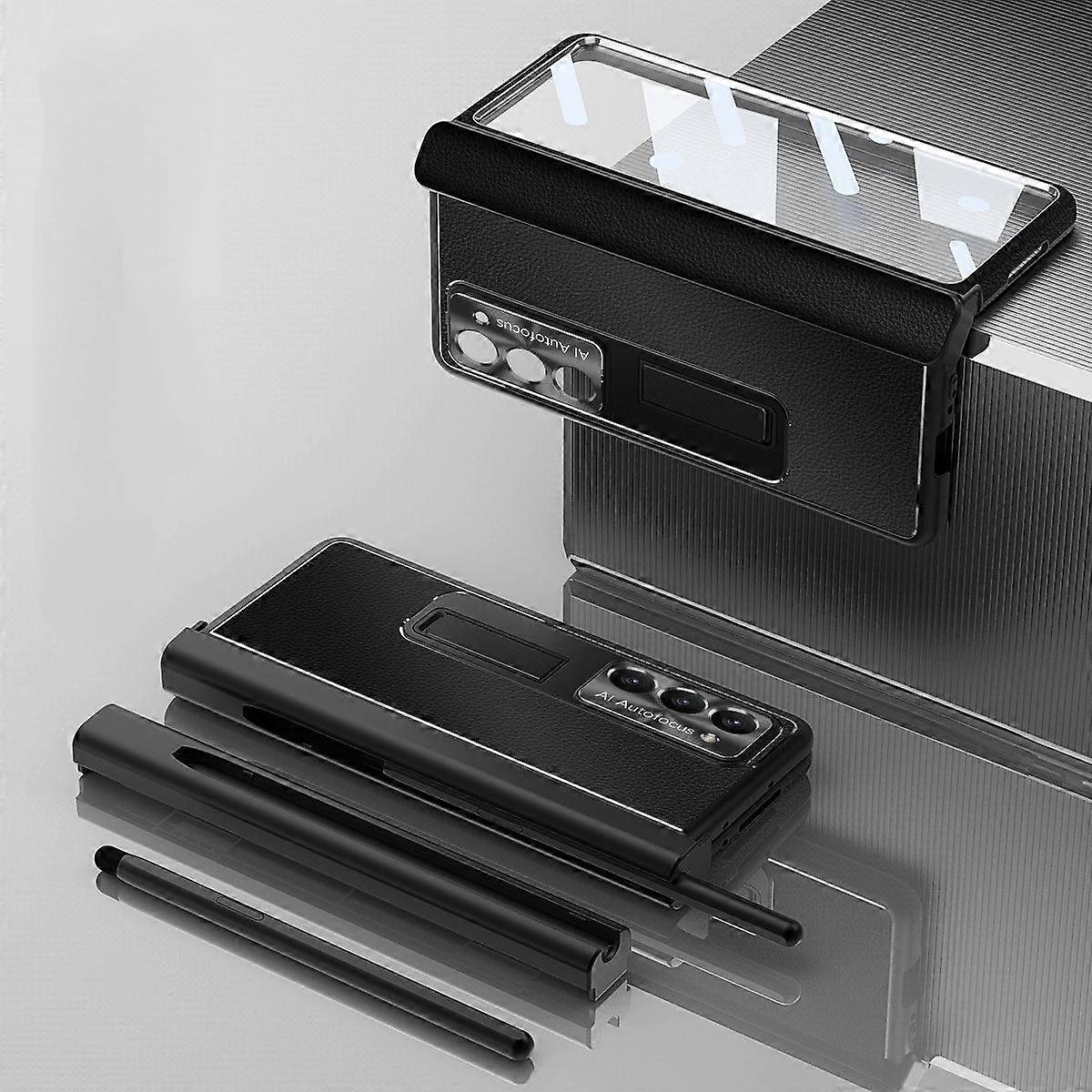 Samsung Galaxy Z Folding Phone Case 5 Z Folding 4 Z Folding 3 Compatible with Complete phone case and screen protector holder, with stylus S transpare