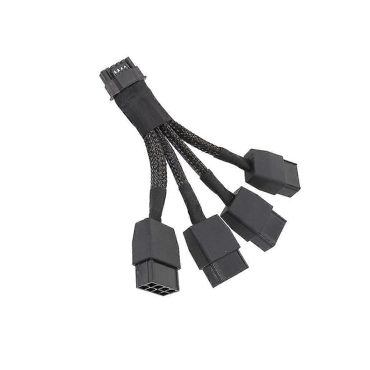 18awg 4x8pin Pci-e To 16pin(12+4) Pci-e 5.0 12vhpwr 16p Extension Cable For Gpu Rtx4090 Rtx4080 Ser