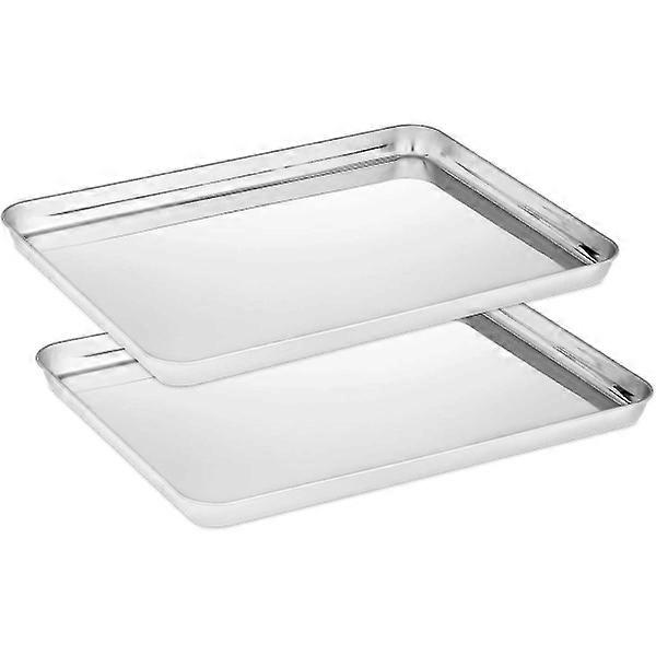 Set of 2, baking sheet in stainless steel, Small+medium2024 New Explosion DG