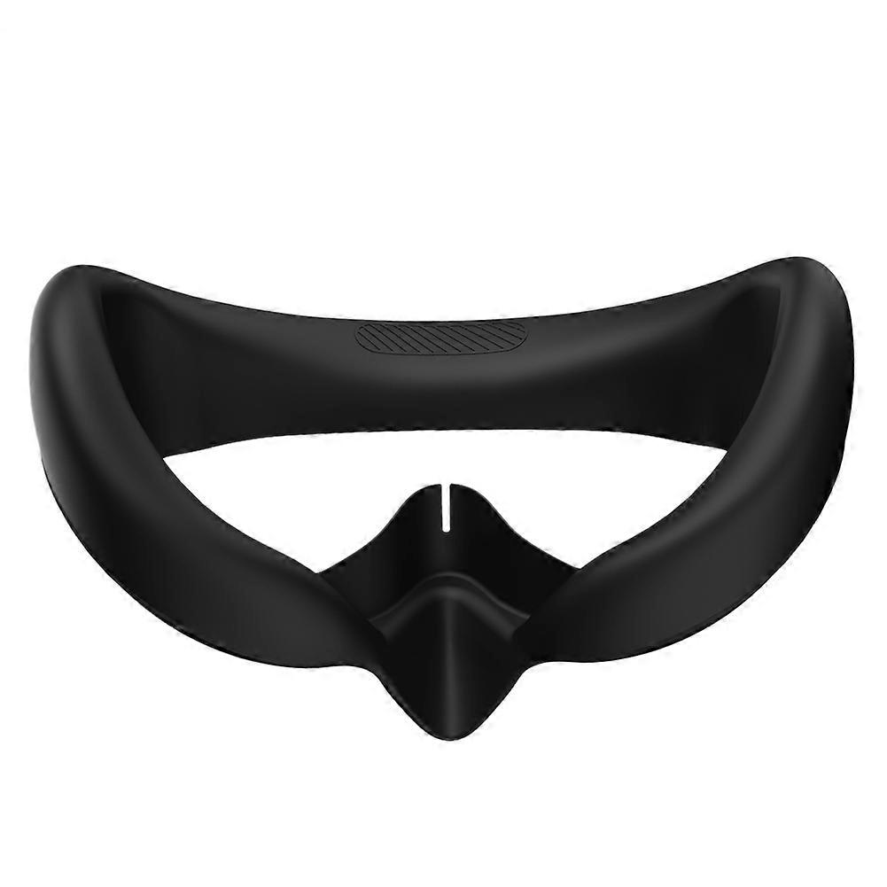 Eye Pad for Pico 4 Silicone Replacement Mask Protective Case Anti-Sweat Mask Accessories(Black)