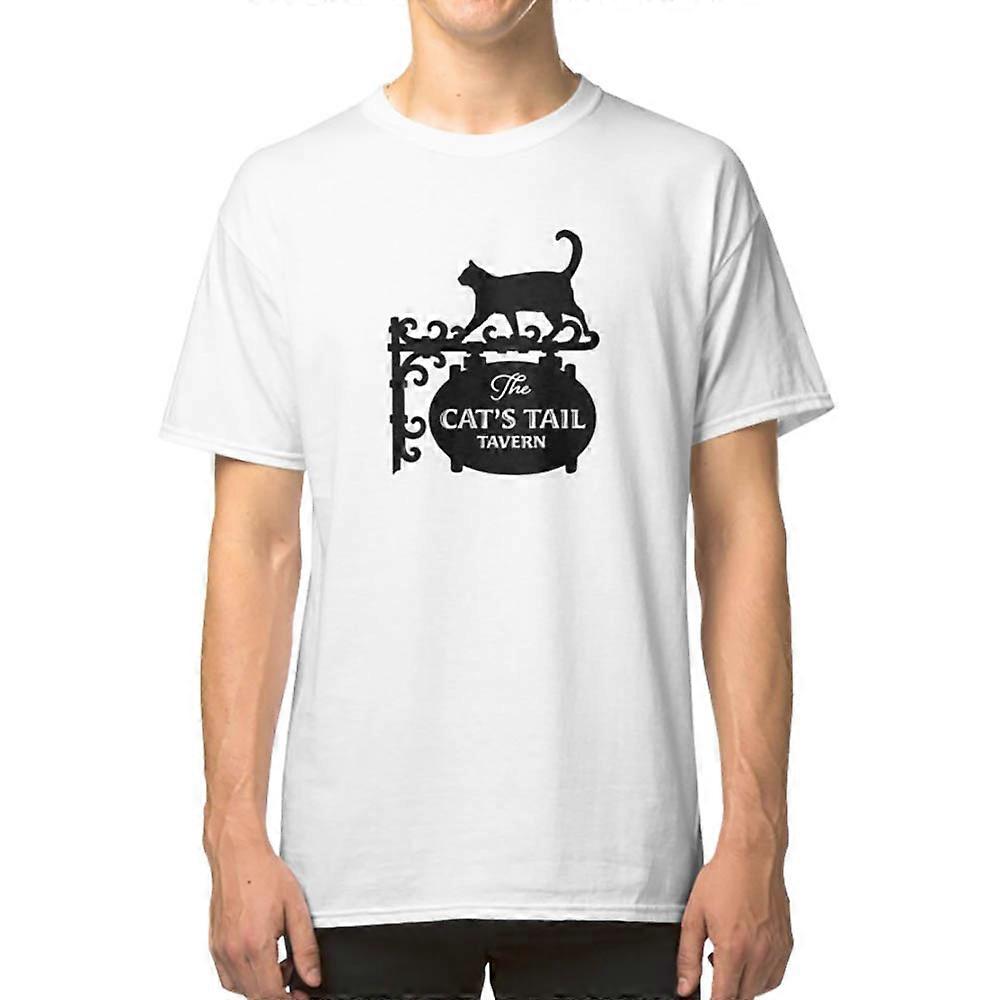 Cat's Tail Tavern (Solid Black Version) T-shirt
