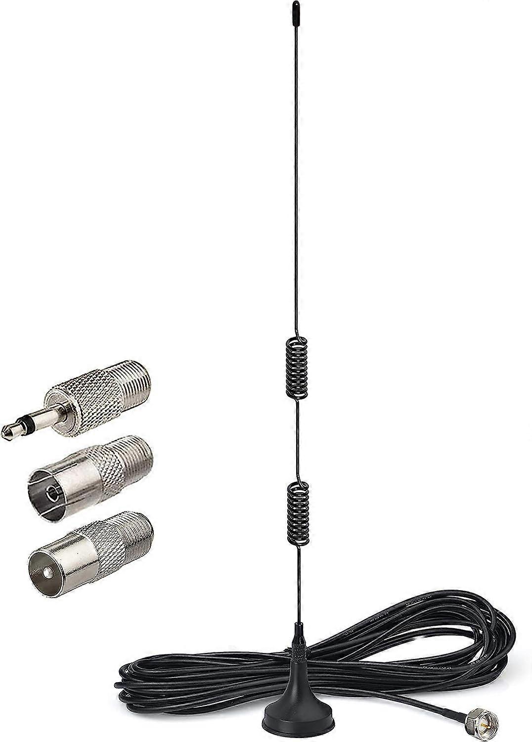FM天线磁性底座FM收音机天线适用于Pioneer Onkyo Yamaha Marantz Sherwood室内数字高清收音机