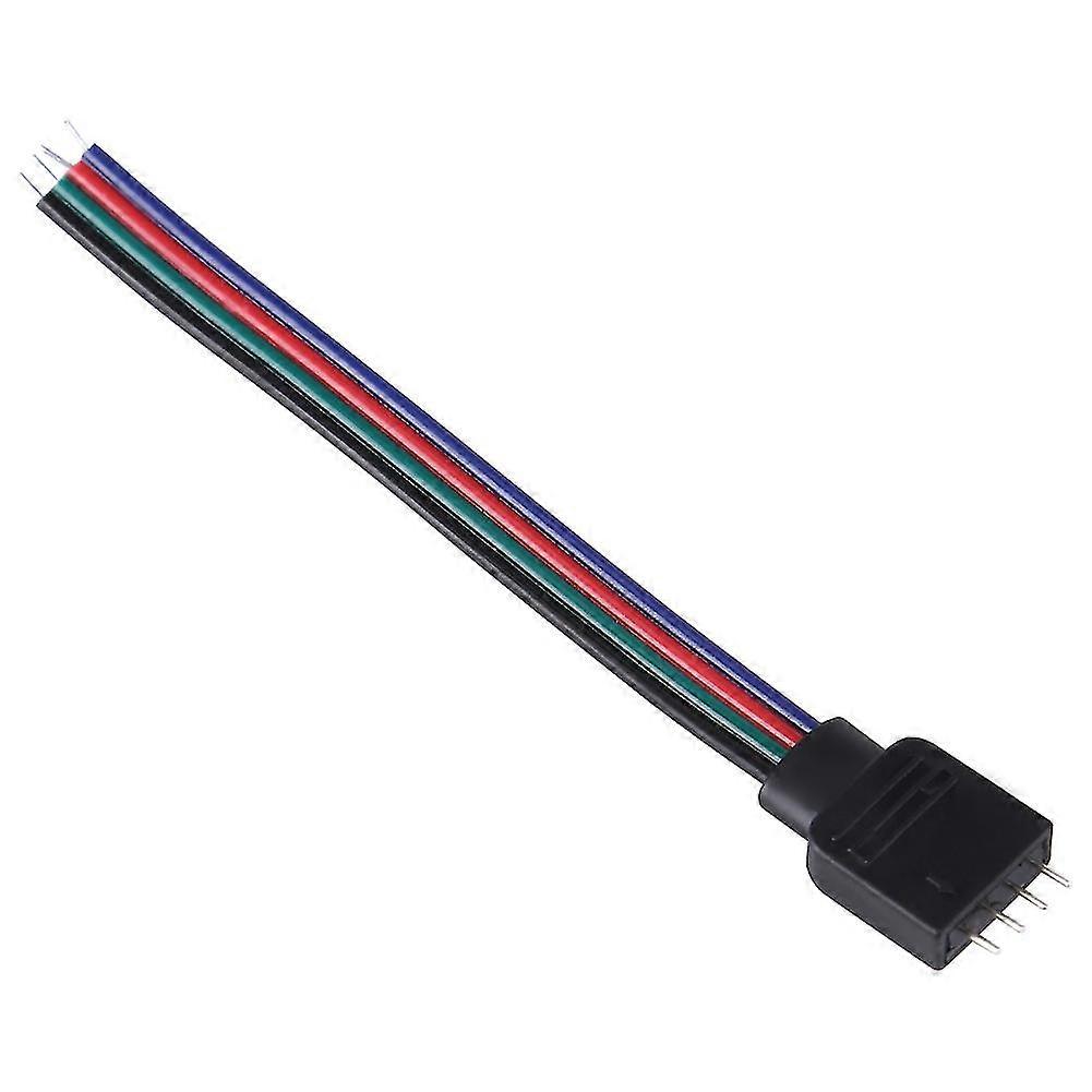 20pcs 4 Pin Connectors for RGB LED Strip Lights - 10cm Length - Male Leads