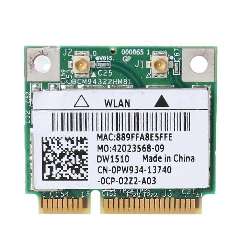 BCM94322HM8L لاسلكي مزدوج النطاق DW1510 نصف ميني Pci-e Wifi WLAN بطاقة DELL