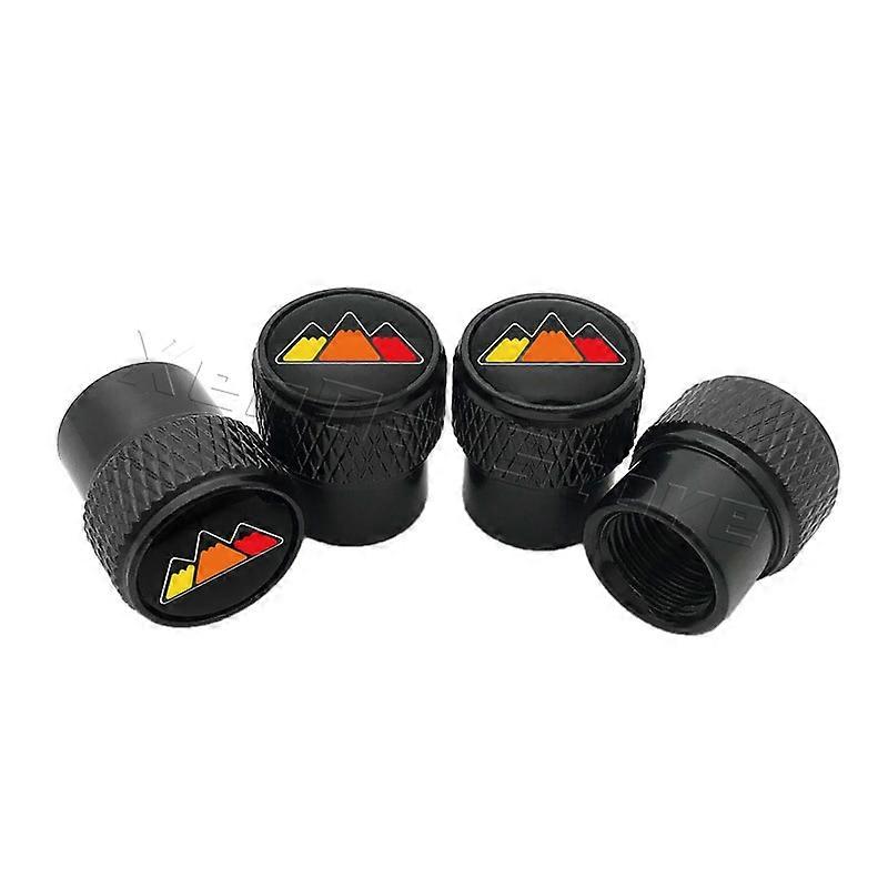 Retro Striped Tri-Color Valve Stem Caps For Toyota Tacoma Tundra 4Runner FJ