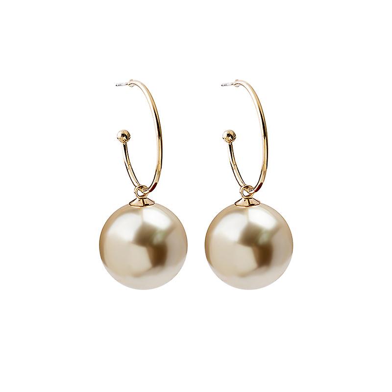 Long And Stylish Earrings With Silver Needle And Pearl