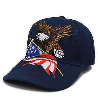 Flaga USA Haftowana czapka z daszkiem Denim Sports Snapback Retro Sun Hat Unisex