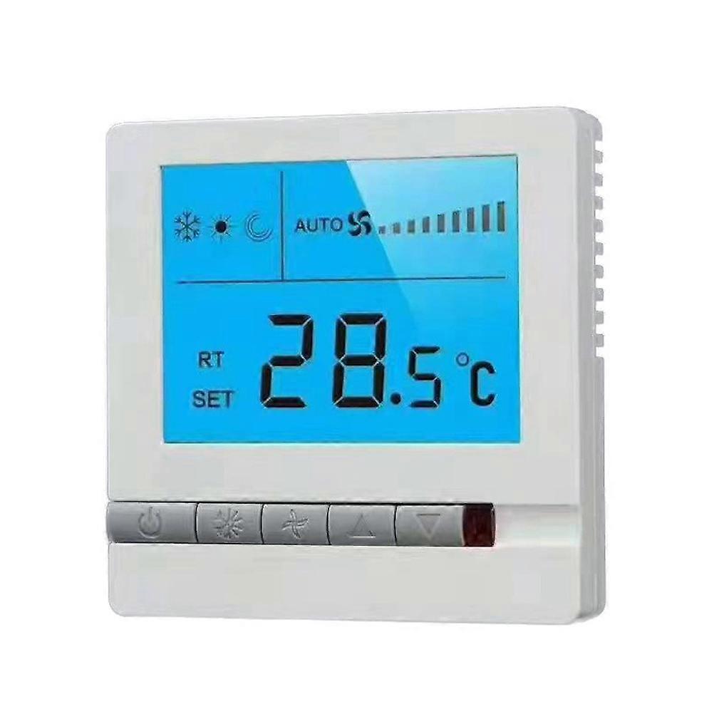 Tools ABS Safe Central Air Conditioning Panel Floor Heating Household Room Programmable Embedded Digital LCD Display Thermostat