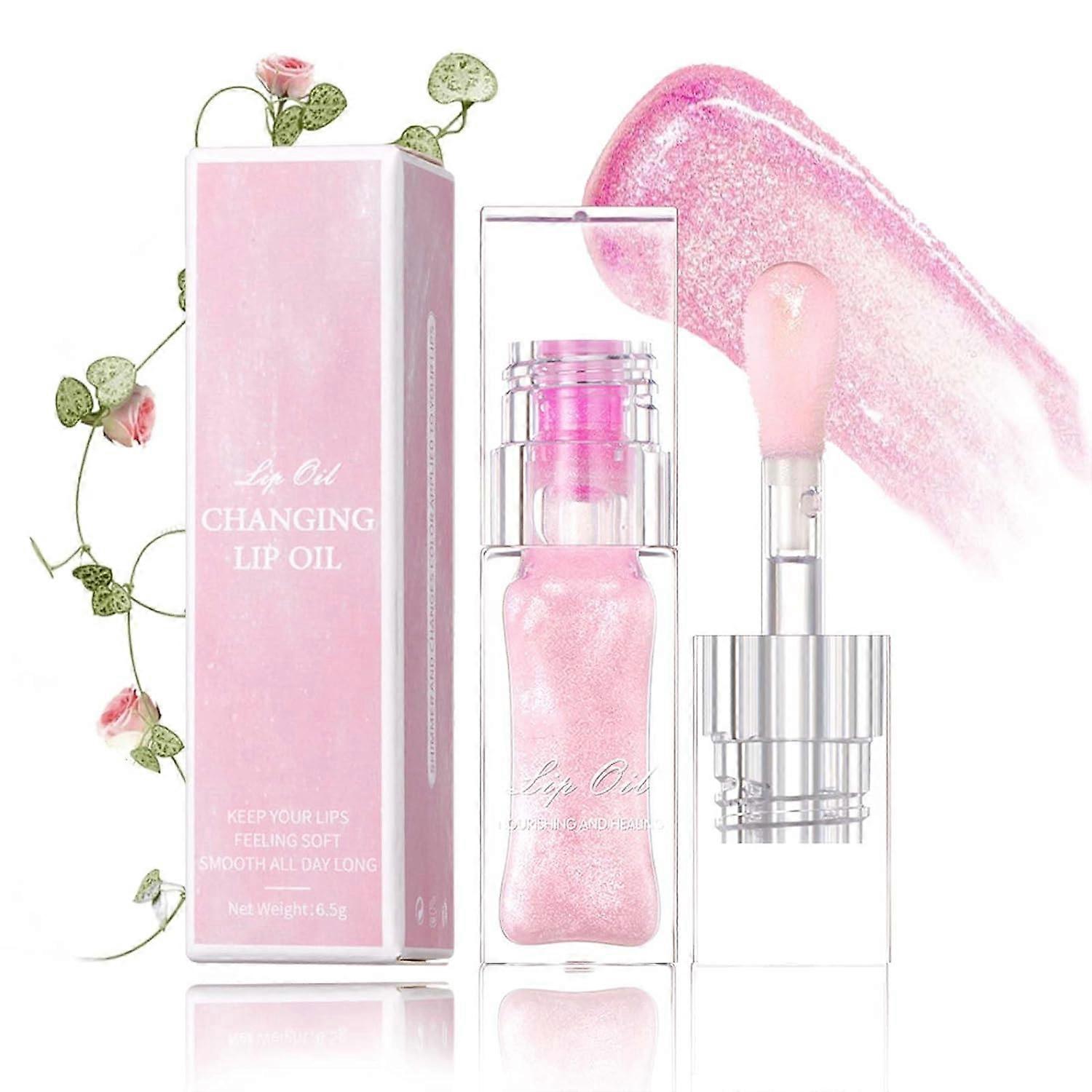 Magic Color Changing Lip Oil V2, Boss up Color Changing Lip Oil, Bossup Color Changing Lip Oil, Warm Change Moisturizing Color Changing Lip Oil