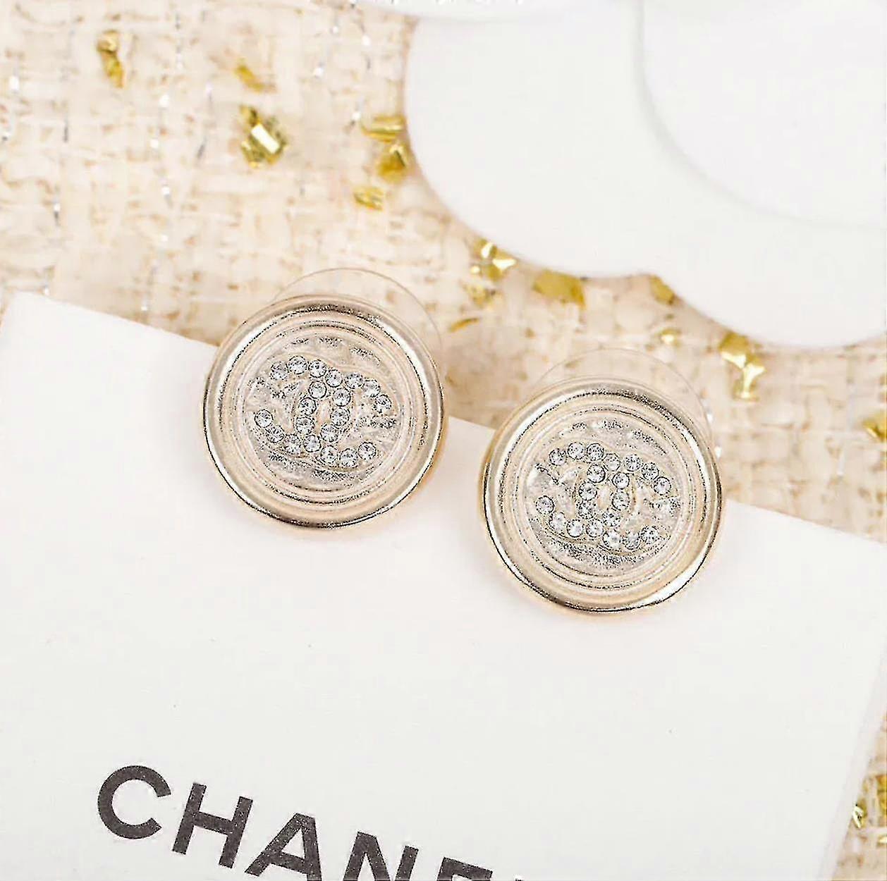 Chain Double C Stud Earrings #zc