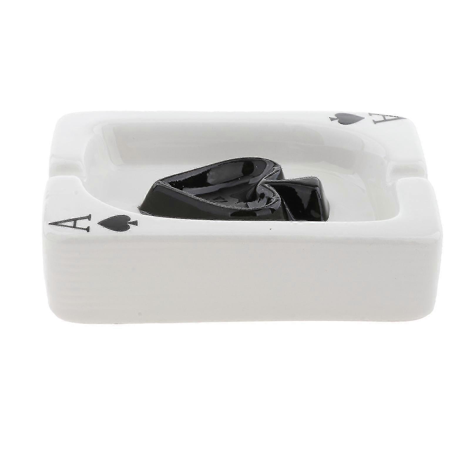 Modern Poker Ceramic Cigarette Ashtray