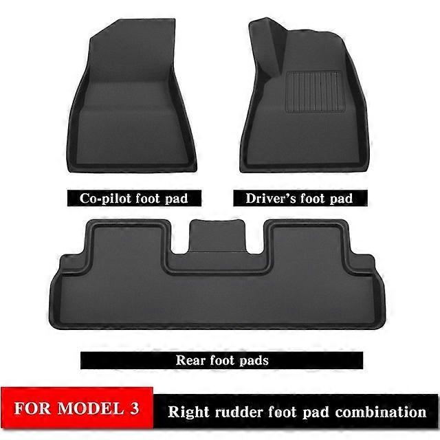 2023 Tesla XPE Floor Mat Trunk Pads Noise Reduction Cushion Non-Slip Waterproof Protection Bundle For Model 3 Y Car Accessoiry