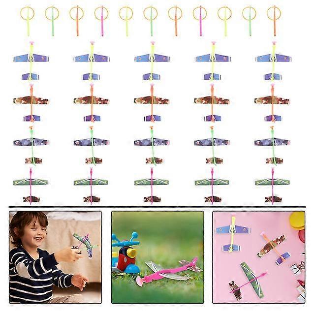 Simulator Plane Flying Toys Airplane Interactive Planes Outdoor Elastic Slings Model