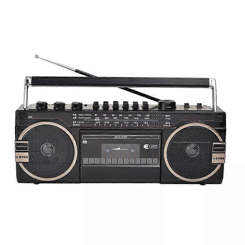 Multi-function Retro Old-fashioned Cassette Tape Player Outdoor  Wireless Bluetooth Speakers AM/FM/SW Full Band Radio Audio Components