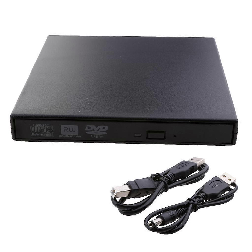 External CD DVD Drive, USB 2.0 Portable DVD/CD Burner and Reader/Plug and Play/Low Noise/Slim