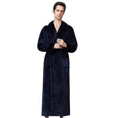 Mens Hooded Robe, Plush Robes for Men Long Fleece Bathrobe