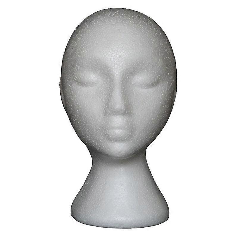 Mannequin Head Non-slip Abstract Foam Manikin Head Model Wig Hair Glasses Display Stand for Indoor