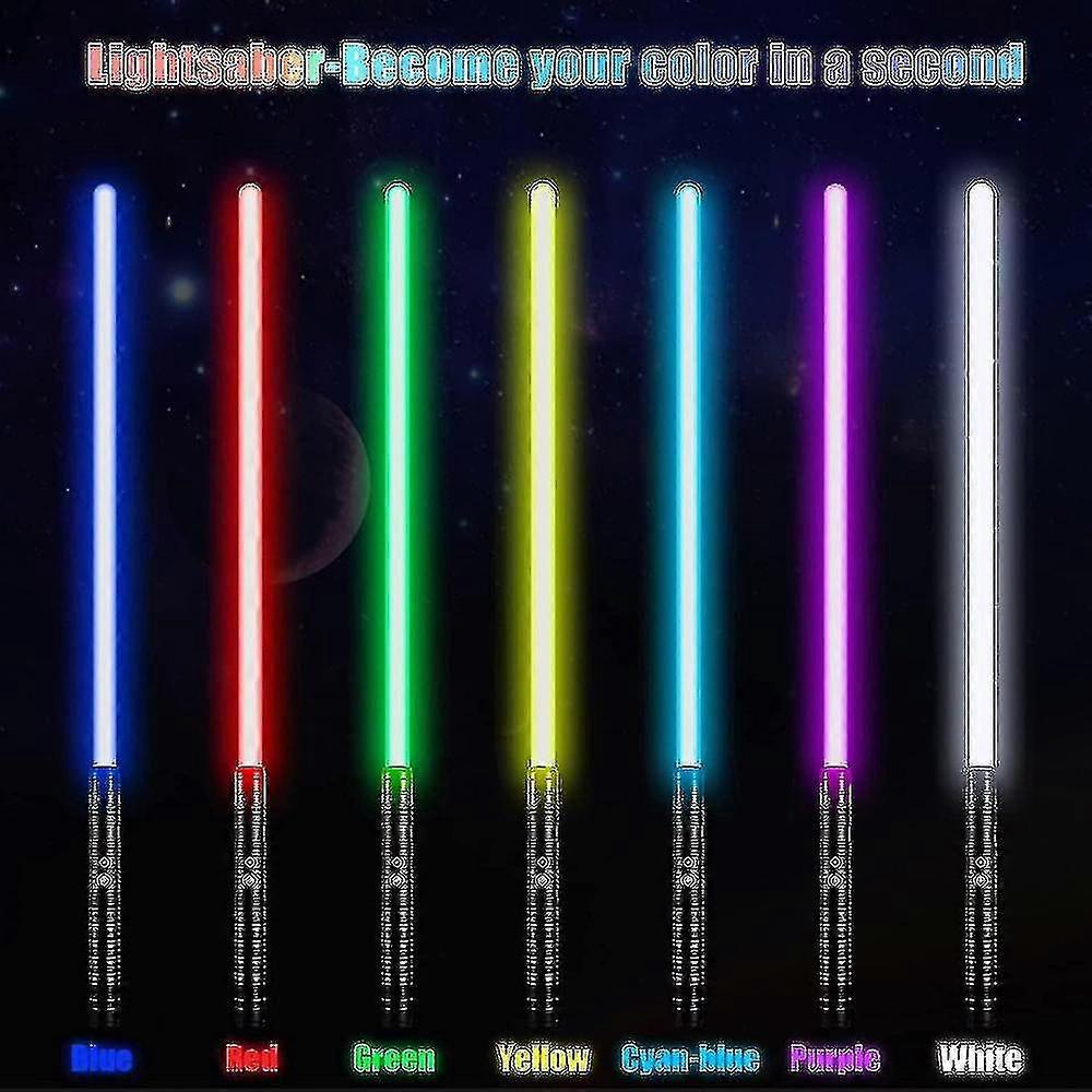 Light Saber Laser Rgb 7 Colors Changeable Electronic Light Fx Sound High Quality