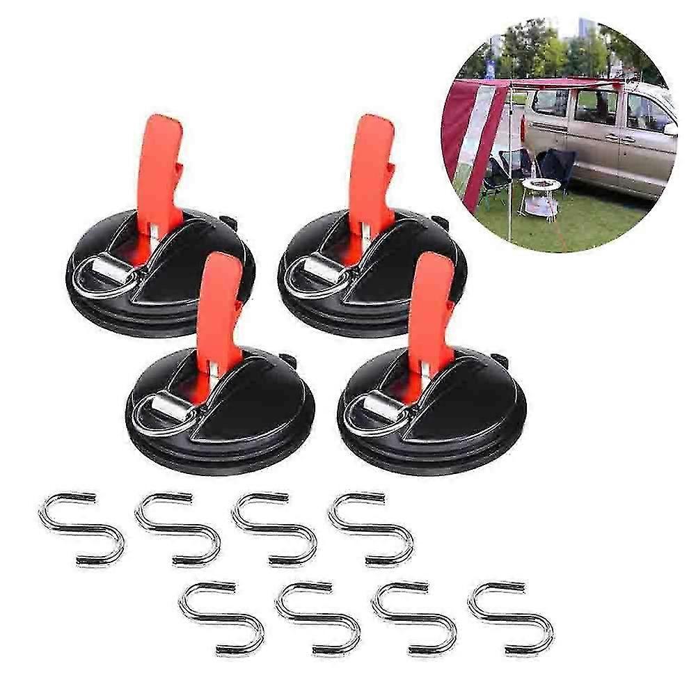 Προσάρτημα φλυτζανιών αναρρόφησης 4pcs βαρέων καθηκόντων άγκυρα κυπέλλου αναρρόφησης για το σκάφος φορτηγών φορτηγών αυτοκινήτων στρατοπέδευσης και το σπίτι
