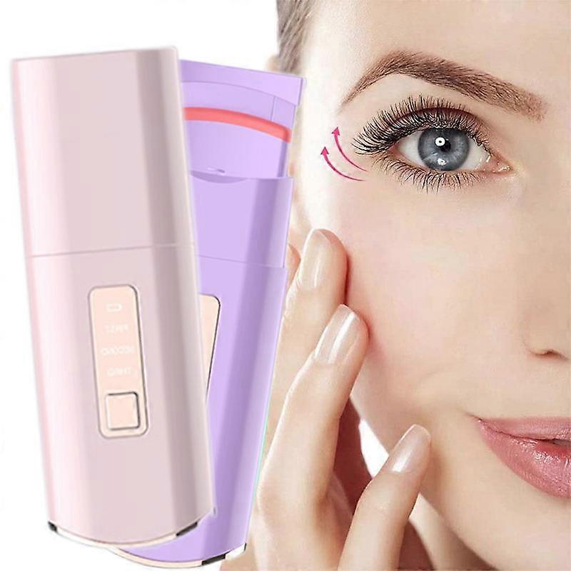Professional Heated with Silicone Refill Pad Curling Tool for Long Lasting Naturally Eyelashes Eyelash Curler