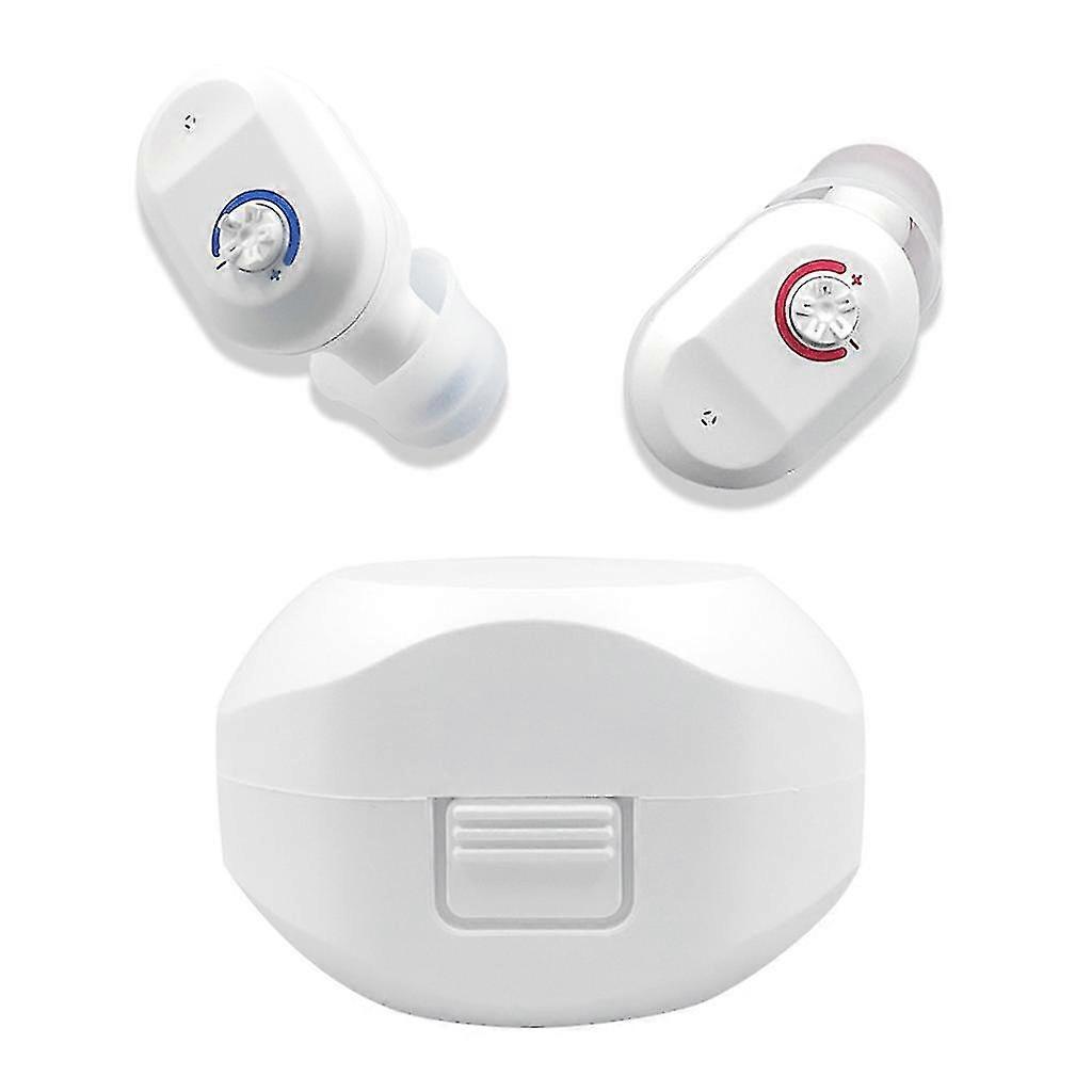 Invisibility In-ear Hearing Aid Sound Adjustable Amplifier With Volume Buttons