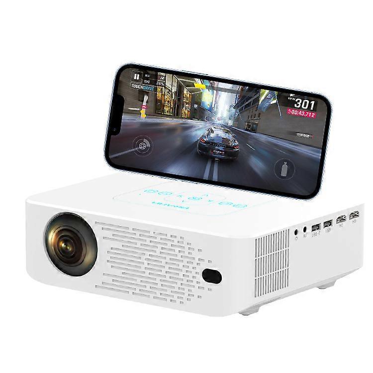 Y2S Projector 1920x1080P FHD Android System Home Theater Wifi White