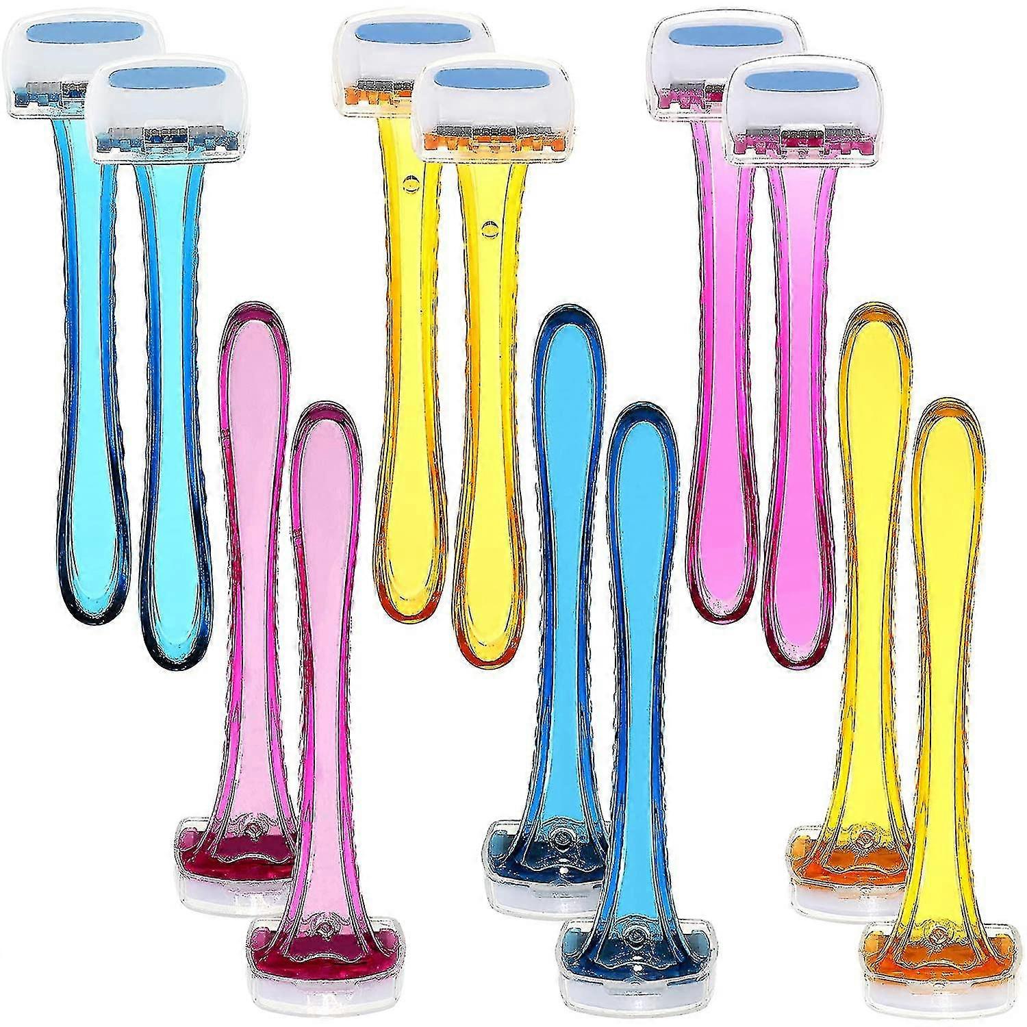 Women's Razor Bikini Trimmer - 12 Pieces - Durable Travel Accessories - Pubic Hair Removal - T-type Razor For Body Cosmetic - Beauty Razor Shaver