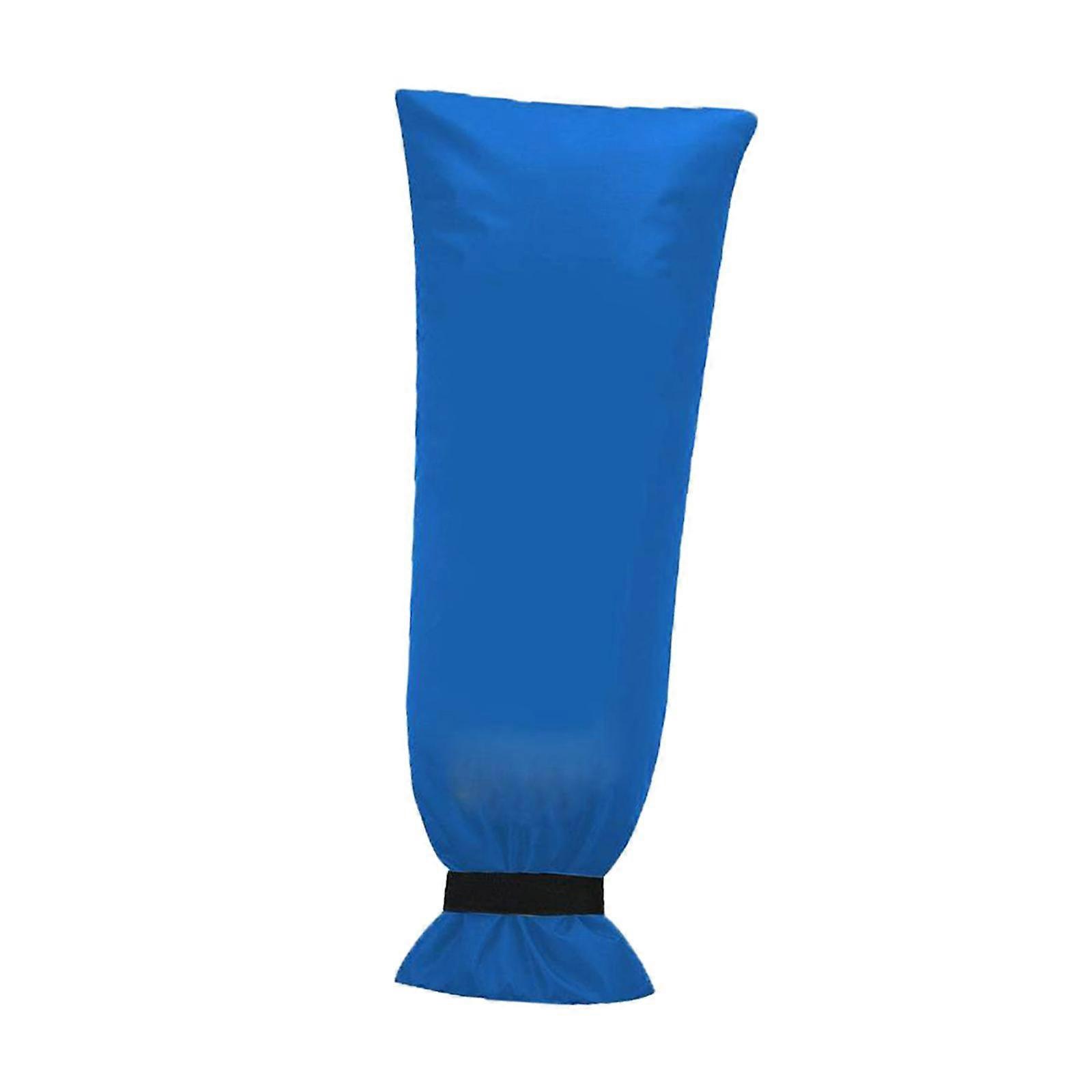 Jardin d’hiver Robinet Sac Couverture Pelouse Assemblage Simple Couche d’isolation thermique 51 x 20 cm Bleu