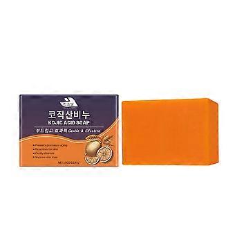Kojic & Vitamin C Acid Soap Bar für Gesicht & Körper Bio Kojisäure Seife für strahlende und strahlende Haut Naturseife mit Arbutin und Glutathion für Hy