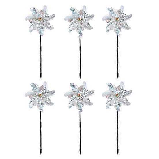 6Pcs Bird Repeller Spinners 7 Leaves Eco-friendly Detachable Easy to Install Reused Drive