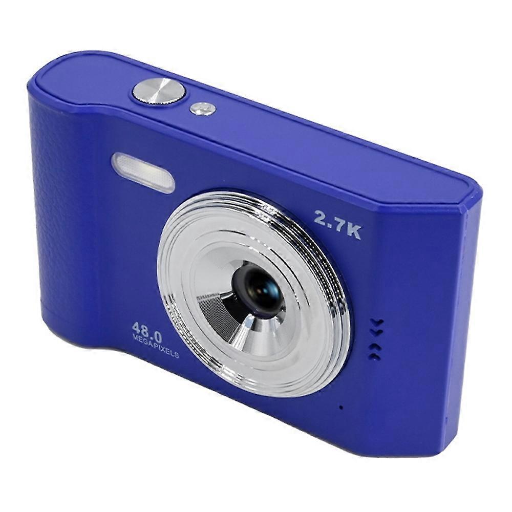 AC06C Students 2.8 Inch CCD Retro Digital Camera HD 16X Zoom 48MP Video Recorder - Blue