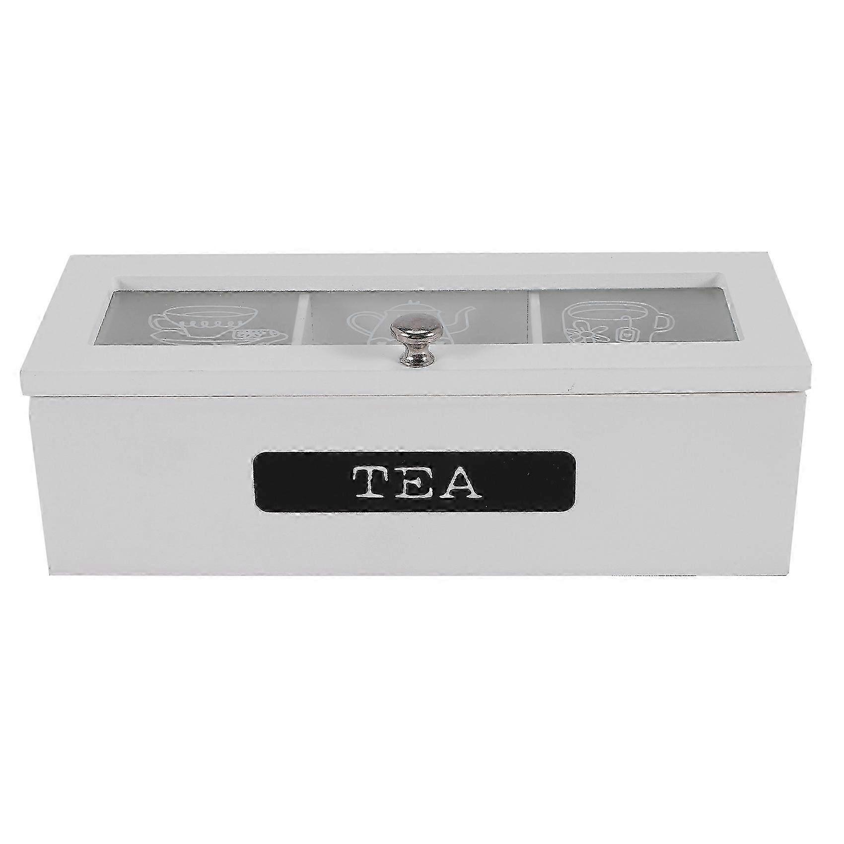 3コンパートメントバンブーシステムティーバッグ収納ボックスジュエリーオーガナイザーティーボックスオーガナイザーウッドシュガーパックS20241227746