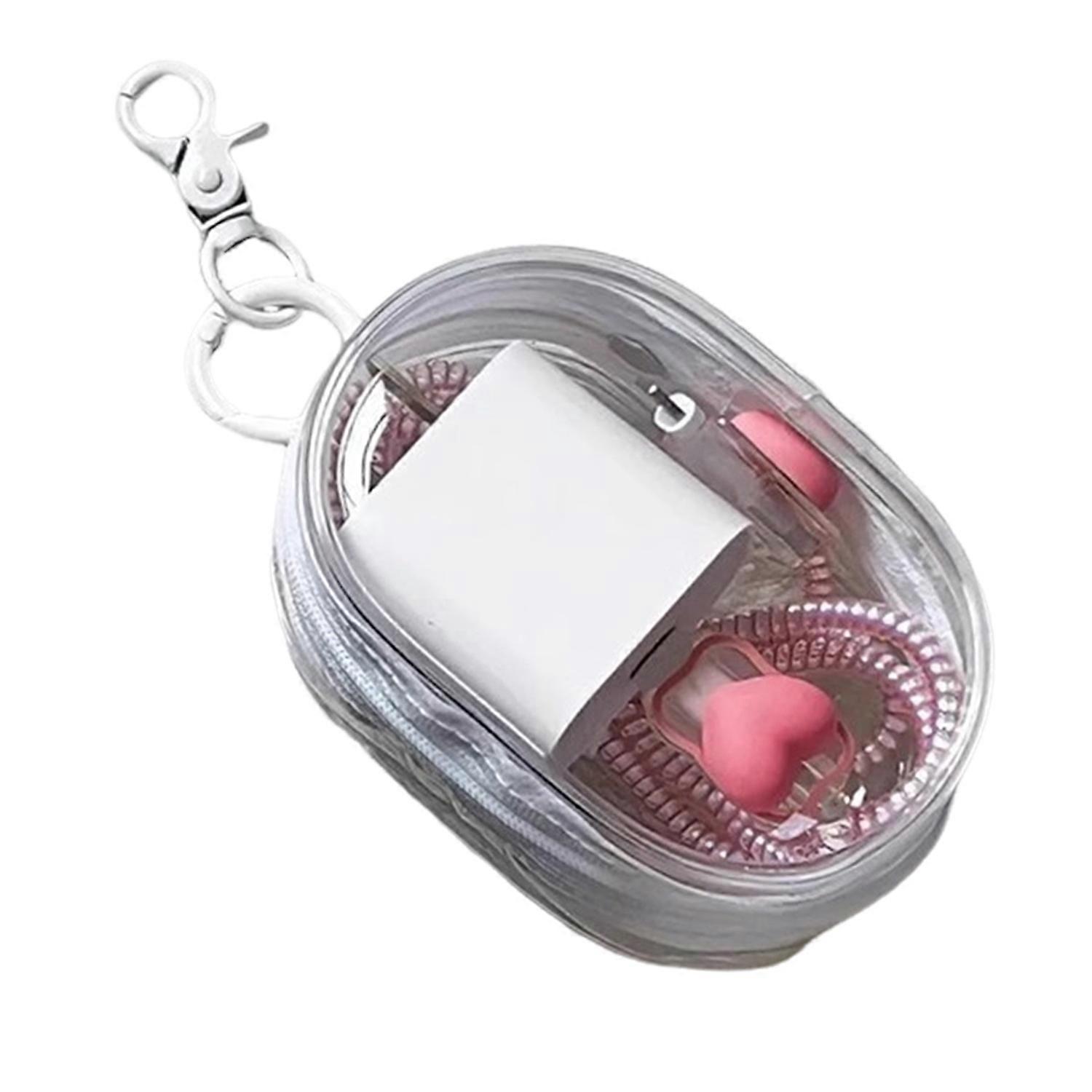 Charging Cable Storage Bag Dustproof Waterproof Transparent Data Line Adapter Earphones Organizer