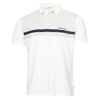 Camisa polo de golfe técnica com absorção de umidade Clearview masculina da Calvin Klein