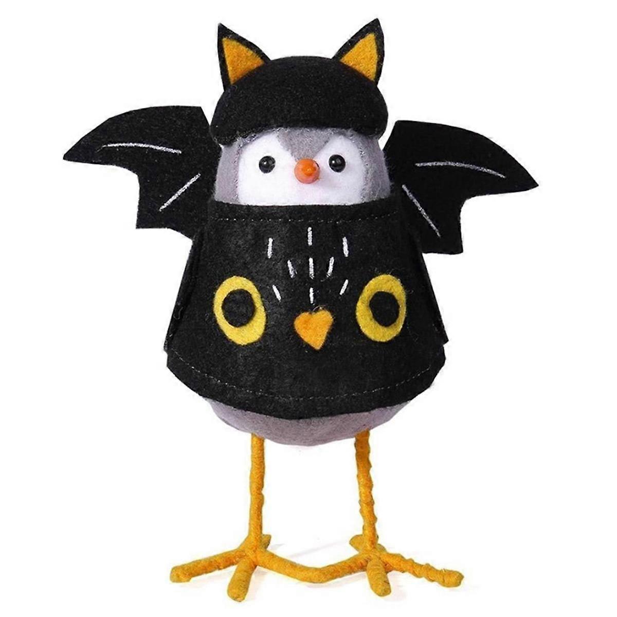 Halloween Standing Bird Statue, Ghost Bird Statue, Halloween Bird Doll, Desktop Home Window Decorat
