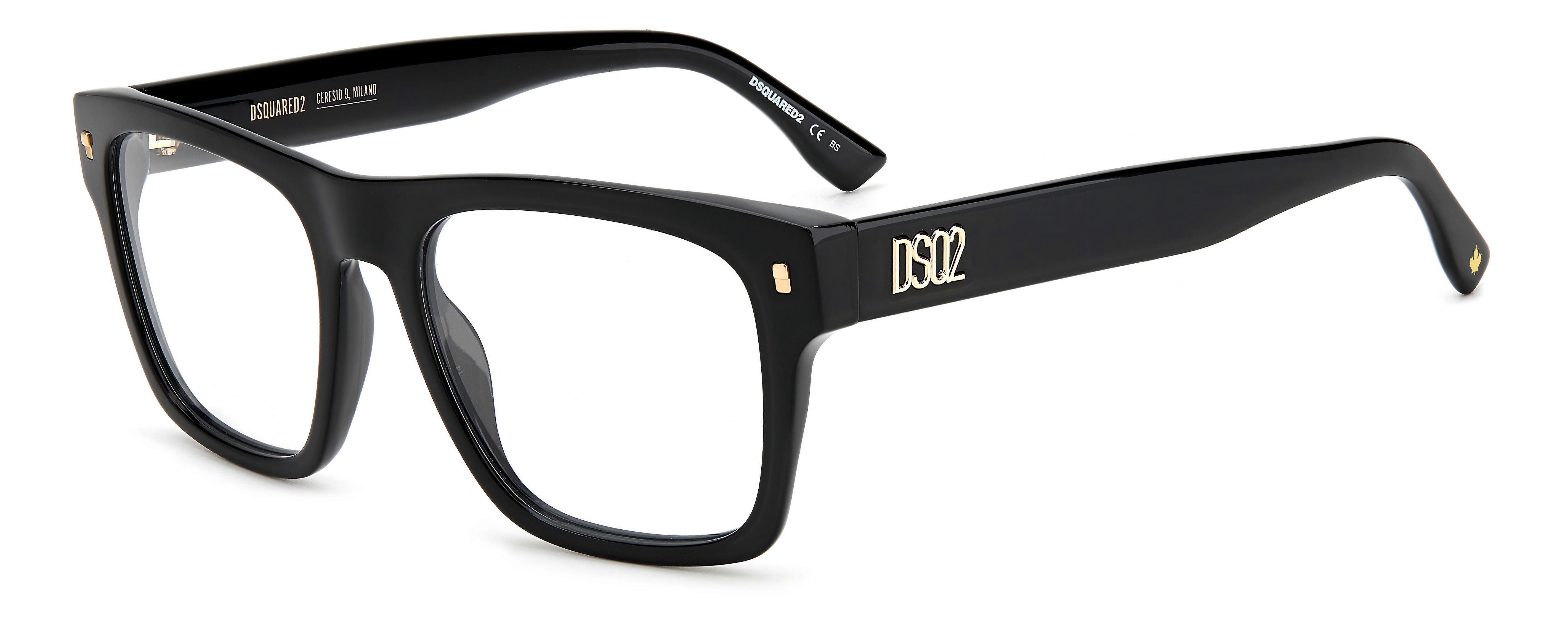 Eyewear Frames DSQUARED2 D2 0037 2M2 BLACK GOLD 53/18/145 MAN