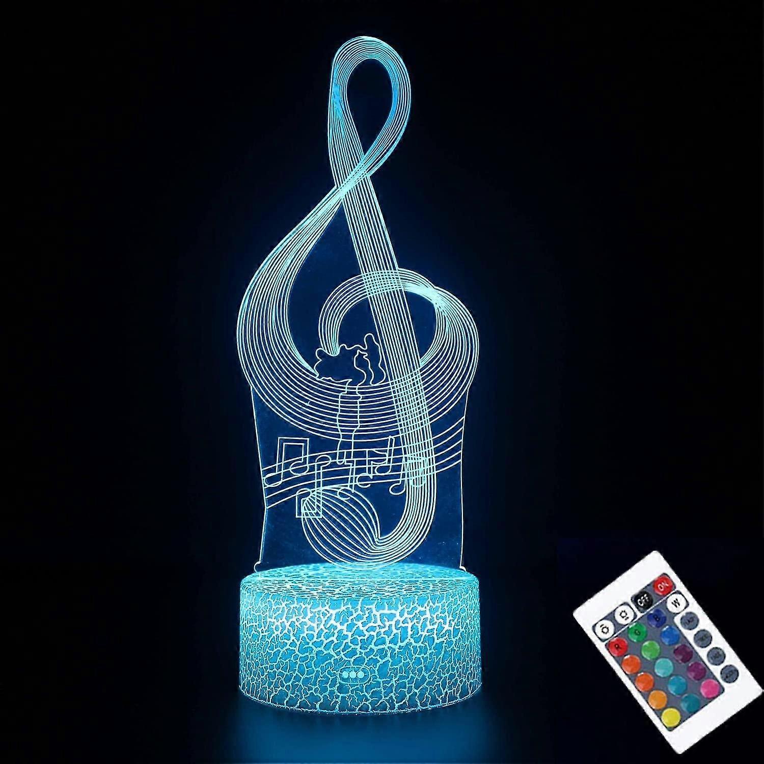 Justup Night Light  3d Visualization 7 Colors + 16 Colors Change Optical Illusion Led Touch Sensor Lamp Remote Control Atmosphere Lamp For Home Dcor -