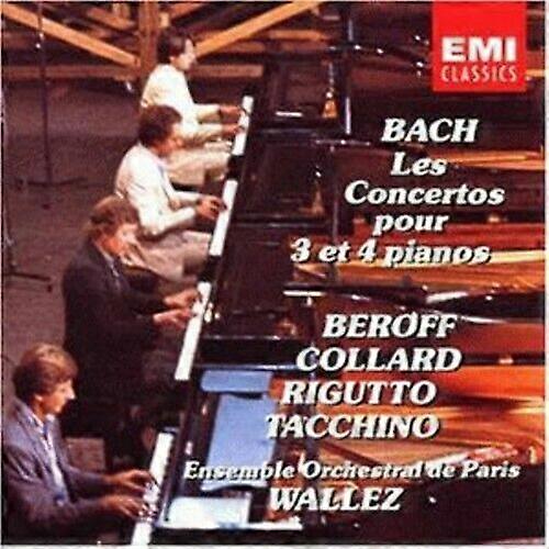 バッハ協奏曲:3曲とピアノを注ぐ(ベロフ・コラール、リグット・タッハCD(1995年)