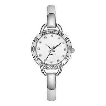 Round Dial Fashionable Style Alloy Strap Quartz Watch Hand Decoration(#4)