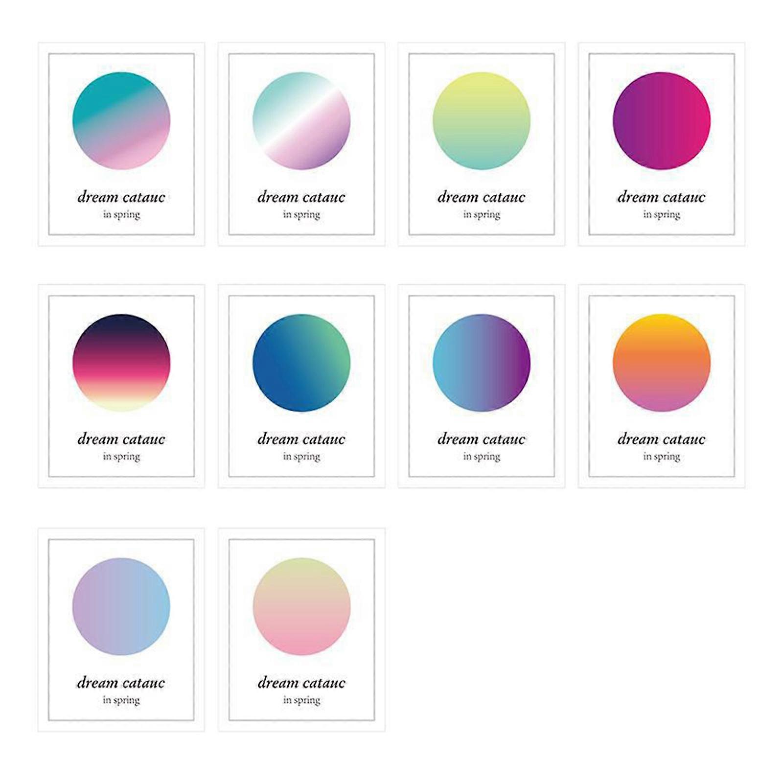 Vintage Wax Seal Stamp Cards Set Style Wax Seal Stamp Card Drawing Card Gradients Color Paper Card 10/15/12/30pcs Multicolor