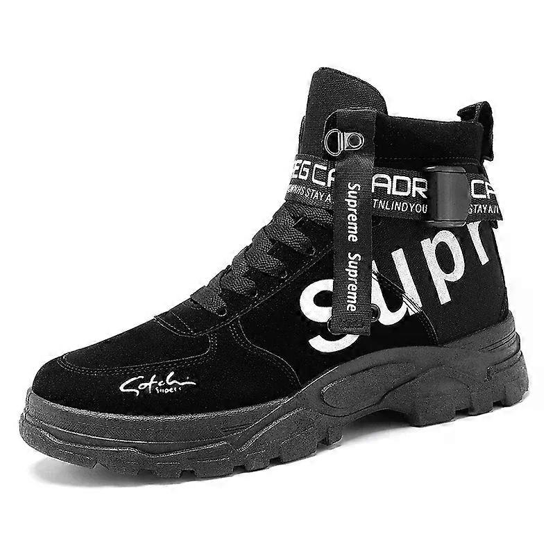 Stivali da moto Scarpe casual Antiscivolo Outdoor Fashion Scarpe da trekking Stivali da uomo High-top Hunting Botas Motociclista