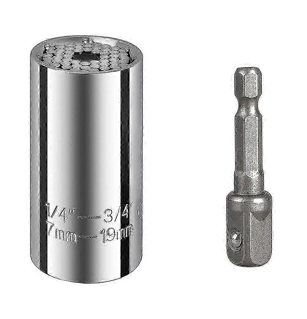 Socket Wrench Repair Tools Set 7-19mm With Adapter