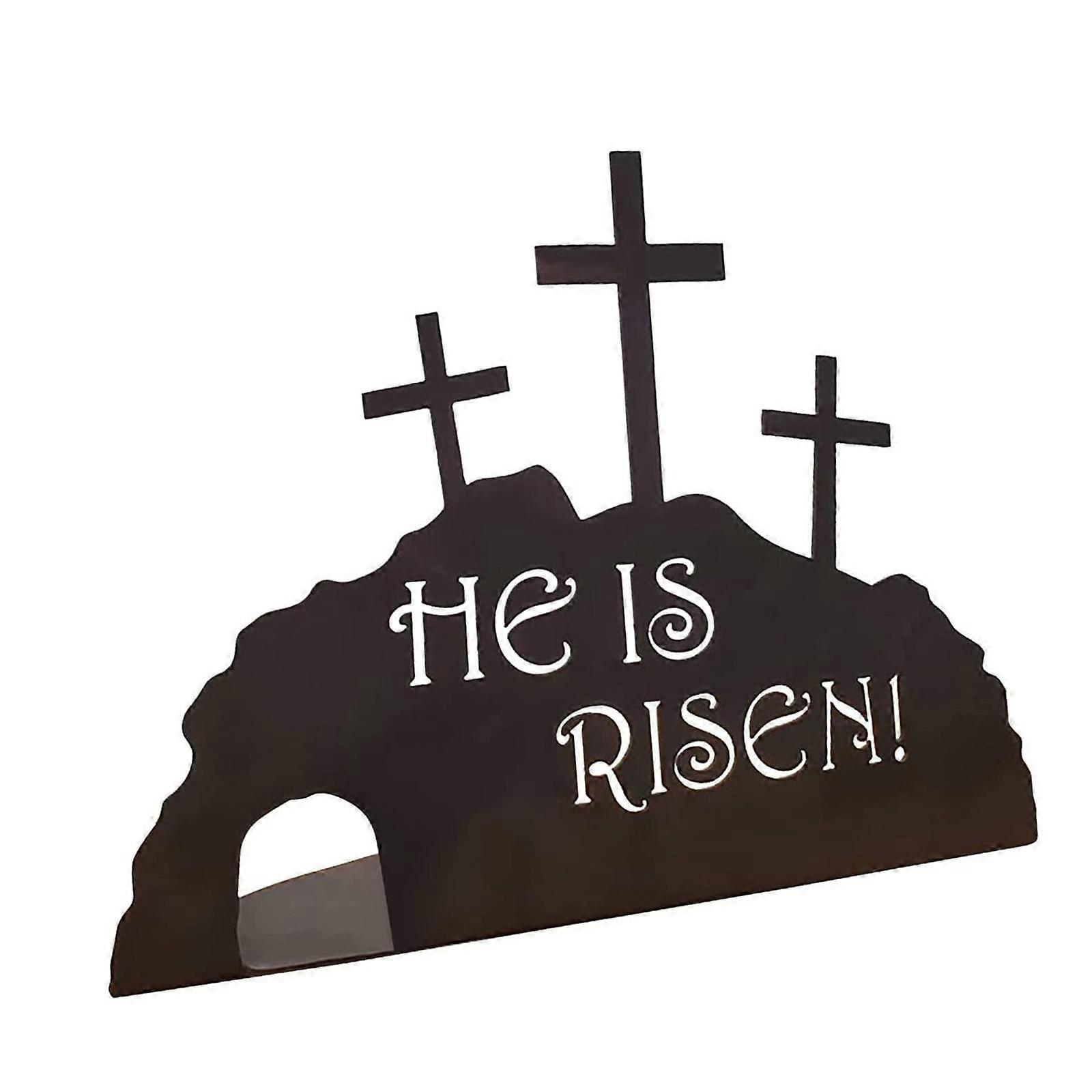 Easter Tabletop Decoration Table Settings Desk Wooden Artwork Sign Versatile