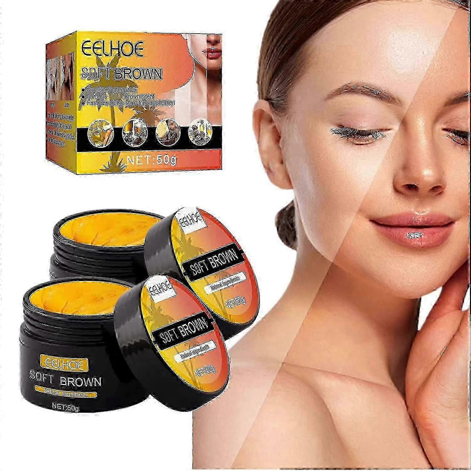 (2 buc) Gel de bronzare, Cremă intensivă de accelerare de bronzare maro moale, Gel de bronzare intensiv pentru soare în aer liber, Obțineți un bronz natural