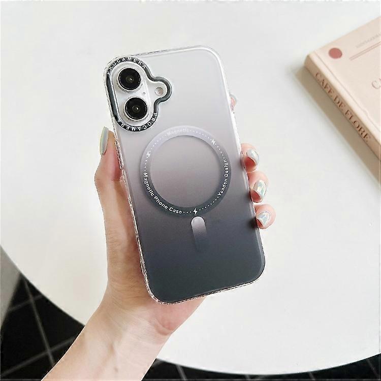 Compatible For iPhone 16 Case Compatible with MagSafe IMD Matte Gradient Hard PC Phone Cover