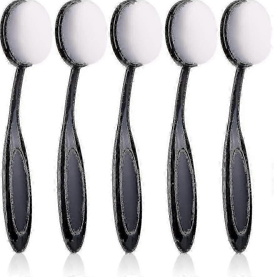 Craft Ink Blending Brush Set Same Size Color Blending Blend (white Black)5 Pcs